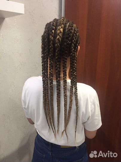 Афрокосы, боксерские косы, брейды, афрохвост