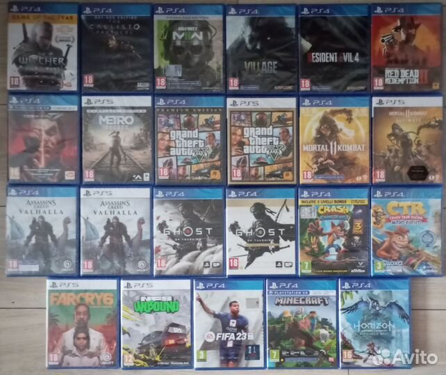 Диски на ps 4/5(новые не распакованные)
