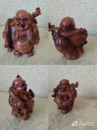 Фигурка нэцкэ Смеющийся Будда Хотэй, пирамидка