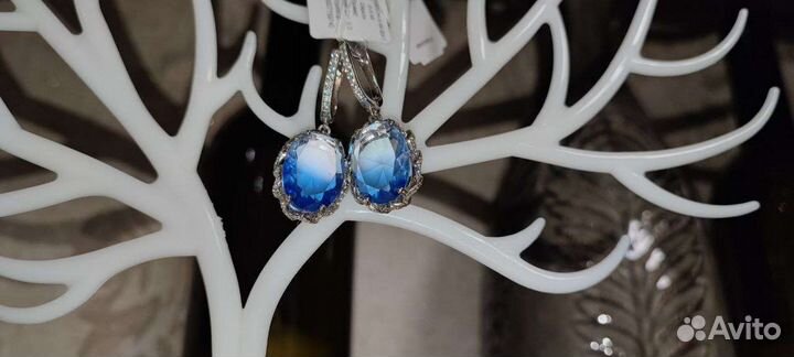 Серебряные серьги новые