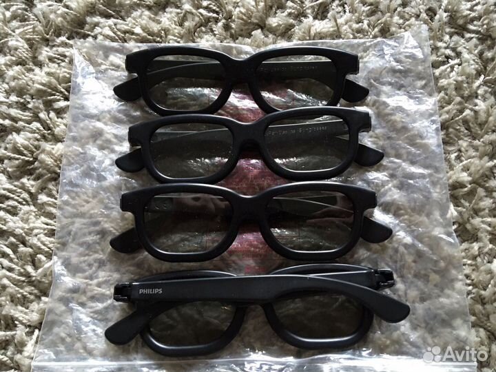 3D 3Д очки Philips 4шт