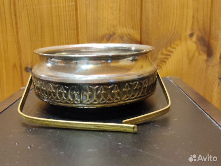 Мельхиоровая вазочка, пепельница СССР