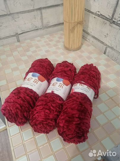 Пряжа велюр
