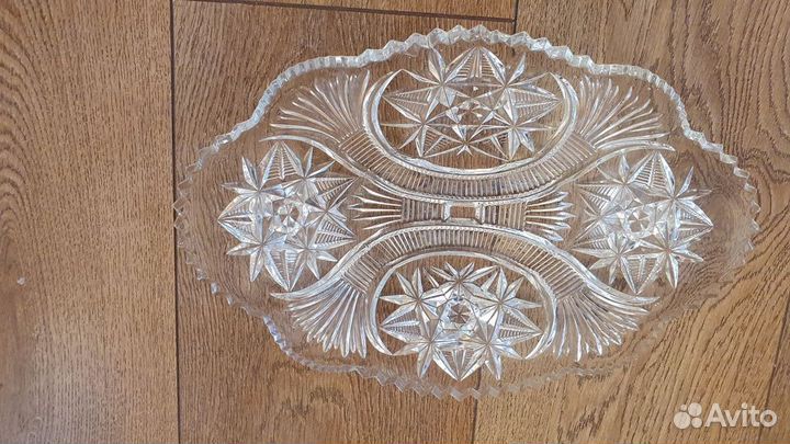 Блюда хрустальные