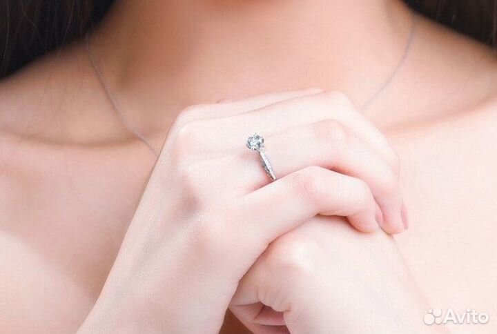 Помолвочное Новое Золотое Кольцо 585