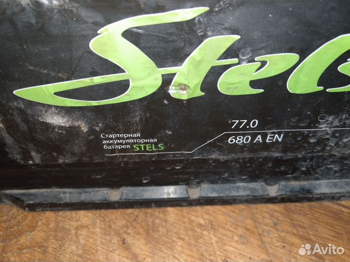 Аккумулятор полурабочий Stels 77Ач