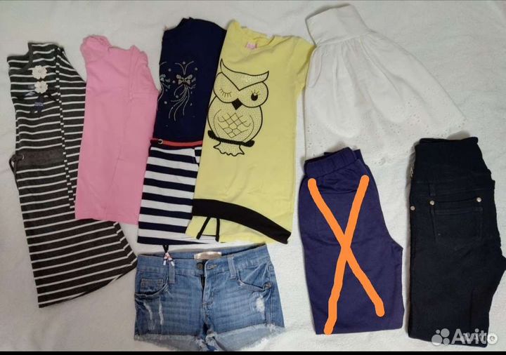 Одежда для девочки пакетом, размер 140-146