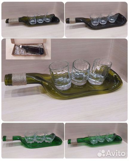 Тарелка-бутылка + 3 