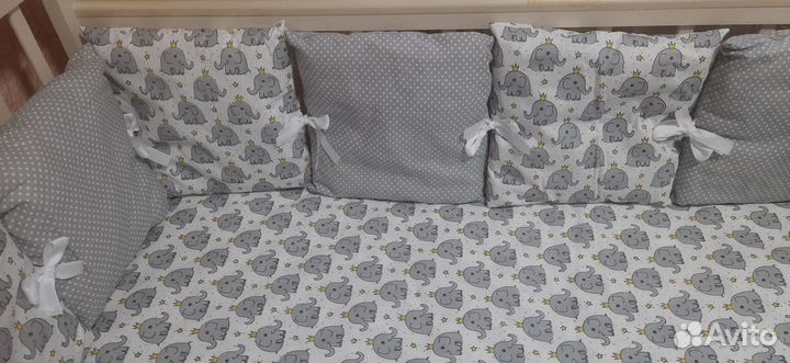 Бортики в кроватку новые