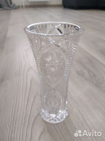 Ваза для цветов хрустальная,в упаковке