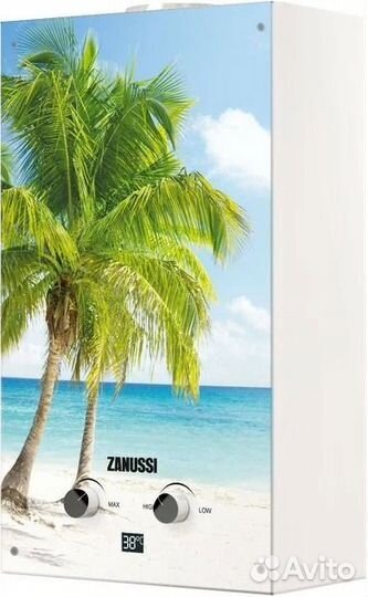 Газовая колонка zanussi GWH 10 Fonte Glass Paradis