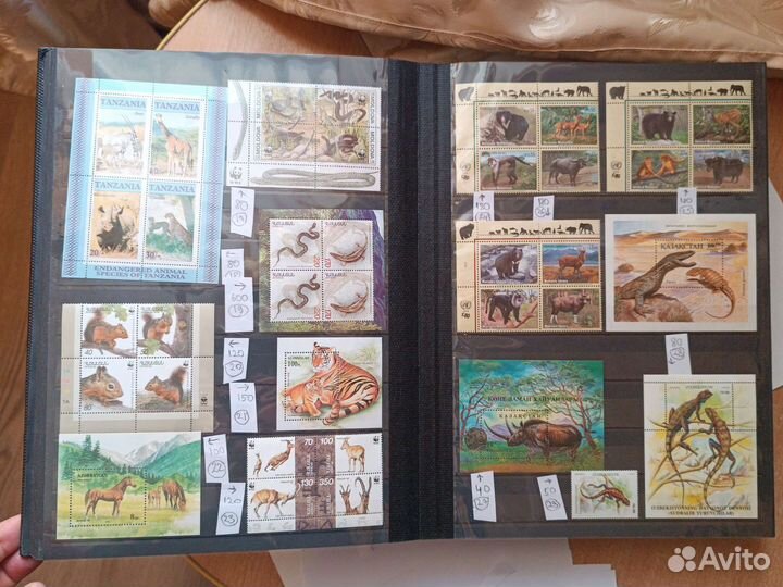 Марки фауна чистые