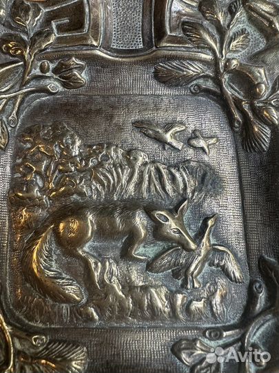 Пепельница бронза старинная