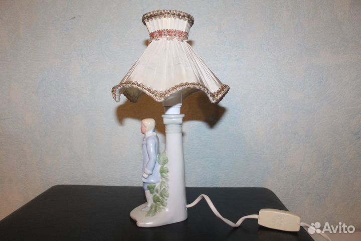 Фарфоровая лампа. ГДР. С клеймом. Рабочая
