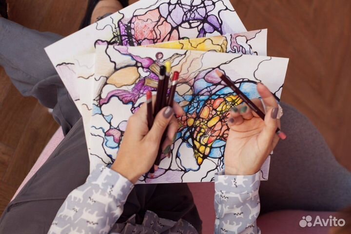 Нейрографика. Групповые мастер классы по понедельн