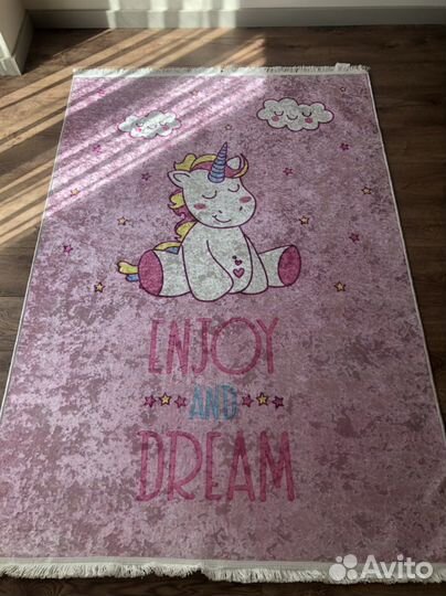 Ковер детский розовый 130х190 Турция