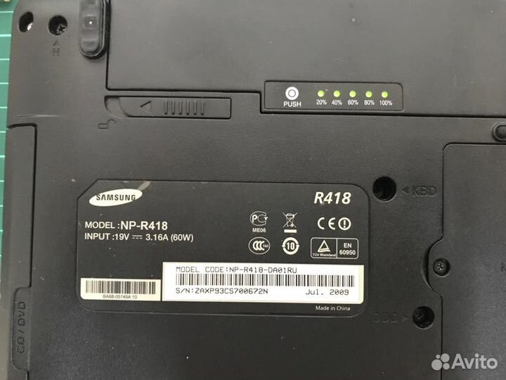 Ноутбук Samsung-R418, SSD 128GB, 4GB, Windows 8.1