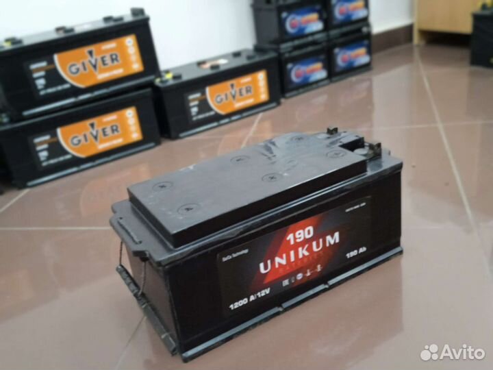 Аккумуляторы для грузового автотранспорта 190а/ч