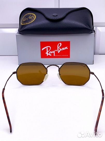 Очки Ray Ban 3556 N Octagonal Коричневые