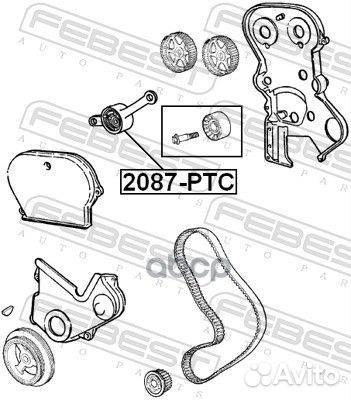 Ролик ремня грм chrysler sebring/voyager 2.4 95