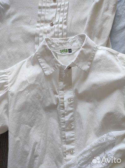 Блузки школьные для девочки 128 134