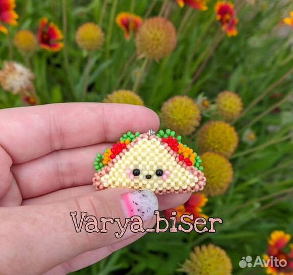 Амигуруми из бисера сэндвич