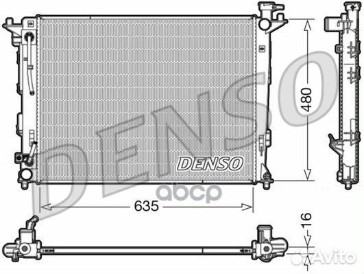 DRM41005 Радиатор DRM41005 Denso