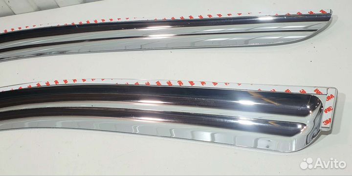 Дефлекторы окон Hyundai Grand Starex. Хром