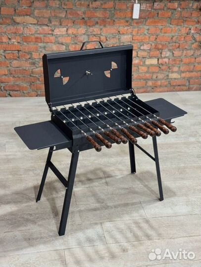 Мангал гриль барбекю с термометром