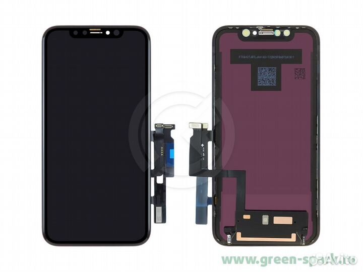Дисплей для iPhone XR + тачскрин черный с рамкой