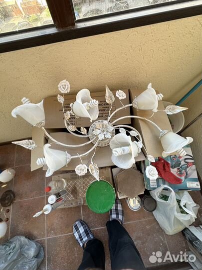 Люстры б/у