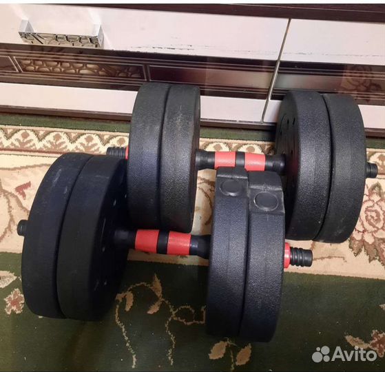 Гантели 24 кг, по 12 кг каждая
