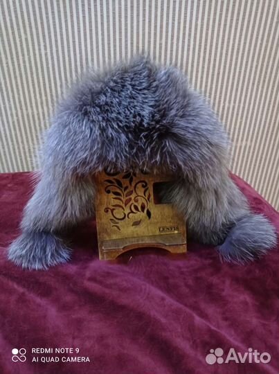 Шапка ушанка натуральный мех женская