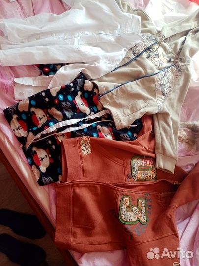 Большой пакет с вещами на мальчика 4-5 лет