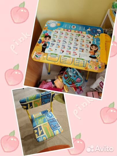 Детский стол и стул