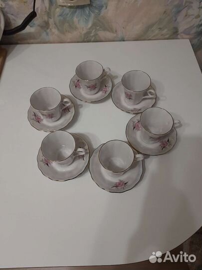 Кофейный набор Коростеньский фарфор новый