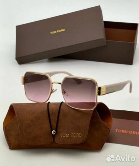 Солнцезащитные очки tom ford белые и розовые