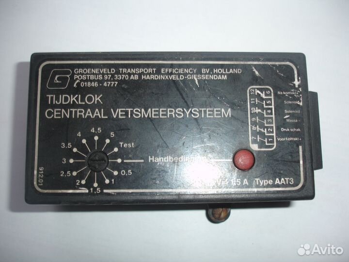 Блок регулятор управления центральной смазки