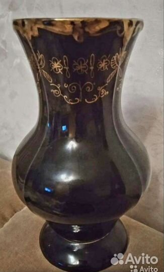 Красивый молочник /графин Ваза СССР Кобальт Винтаж