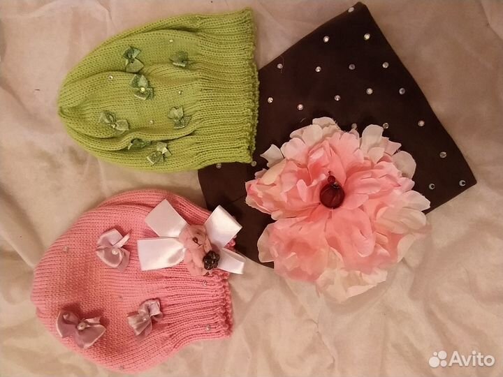 Шапочки,шапки, трикотаж