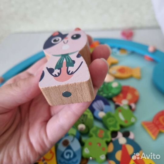 Развивающая игра Монтессори «Рыбалка» для детей