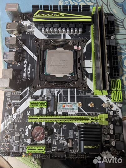 Мат. плата + процессор + память huananzhi x99 8m