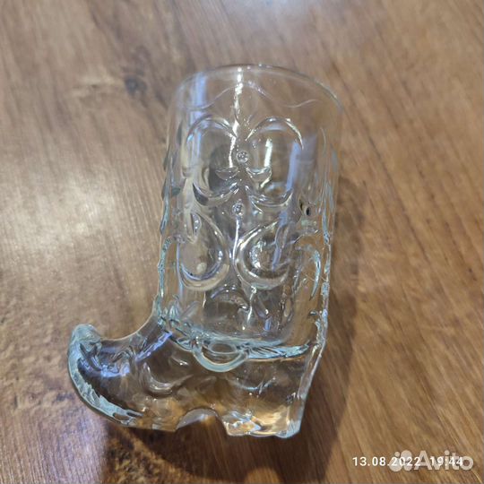 Хрустальные рюмки сапожки