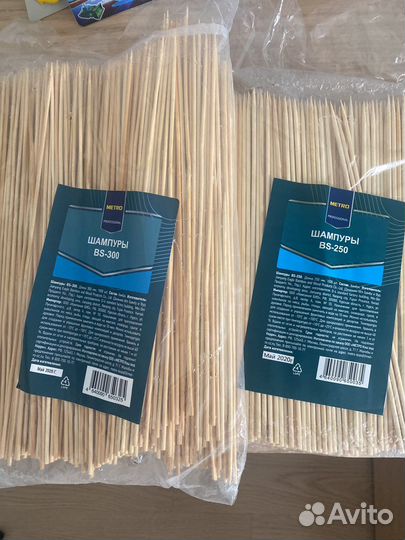 Шпажки бамбуковые25 и 30 см 1000шт