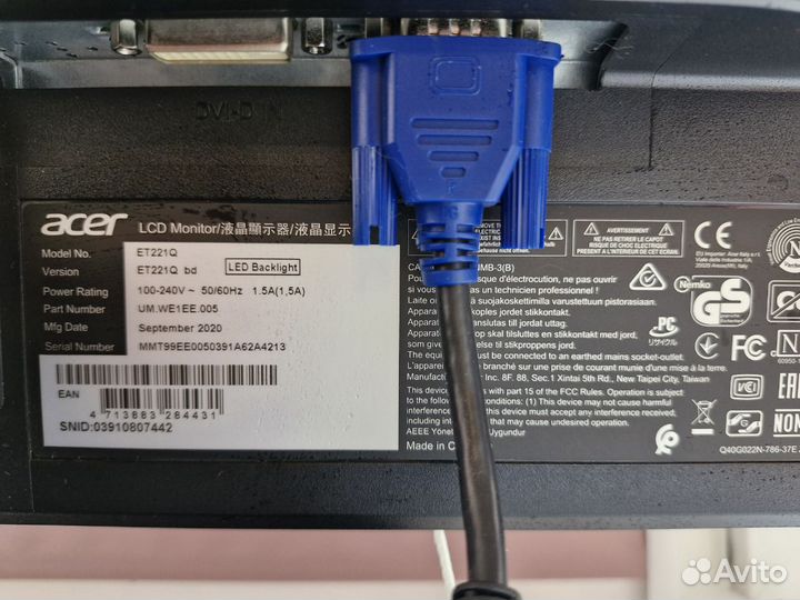 Мониторы Acer ET221Q, Dell E2016HV, LG 19EN43S