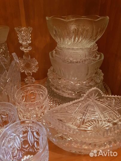 Сервиз хрустальный СССР 66 предметов