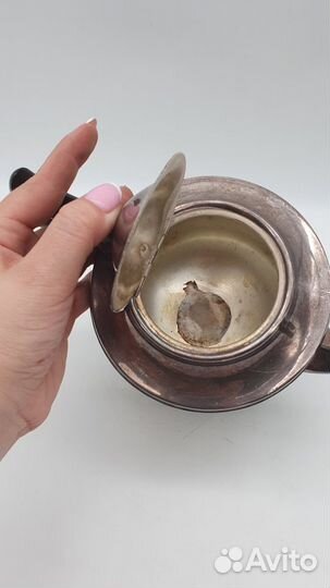 Антикварный чайник серебрение Англия нач. XX в