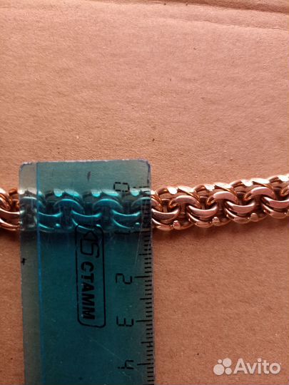 Мужской золотой браслет