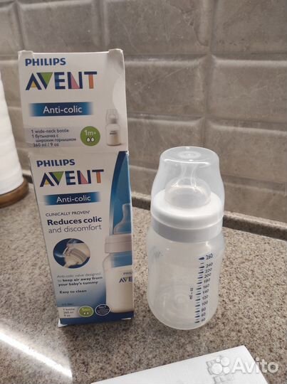 Антиколиковая бутылочка avent 260 мл