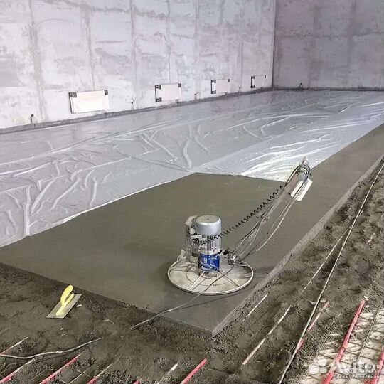 Механизированная стяжка пола. Высокое качество